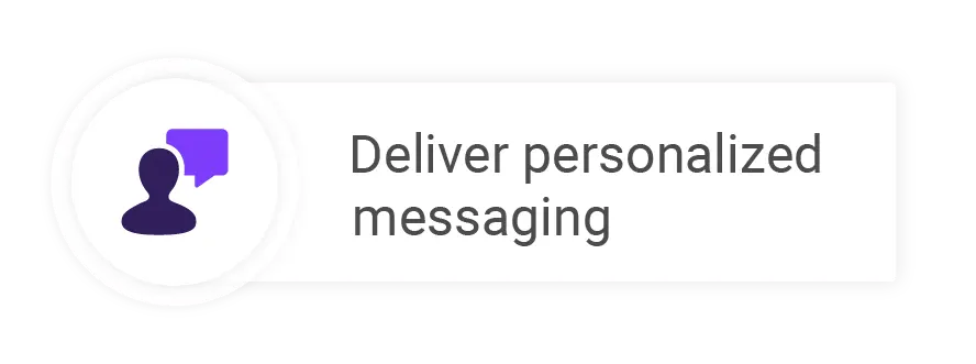 Deliver personalized messages