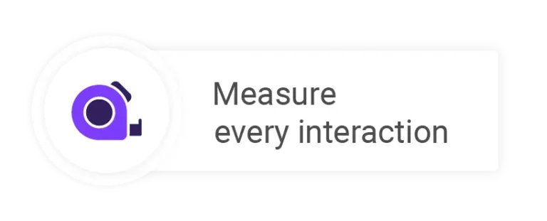 Measure every interaction